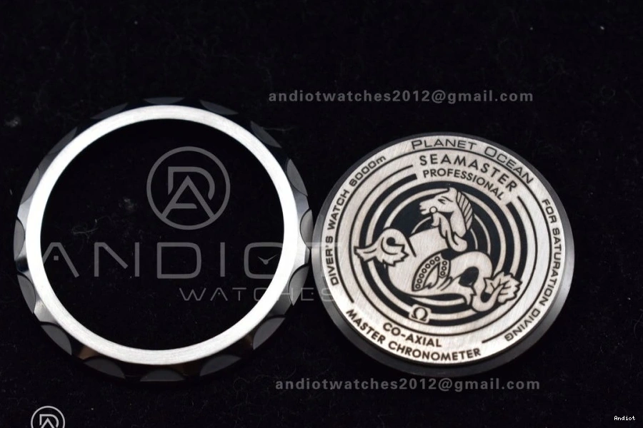 A2824 Seamaster Bracelet Blue Best 1:1 White 6000M Dial Ceramic SS SS TF Deep Ultra Edition on Bezel 0105